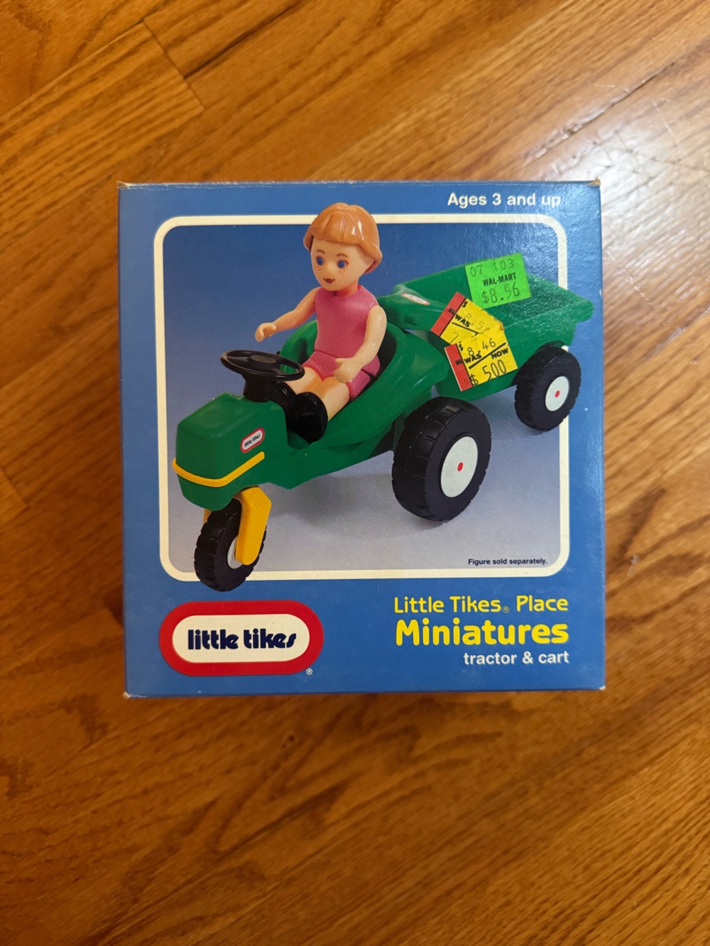Vintage 1992 Little Tikes Miniatures Tractor & Cart Playset for Kids